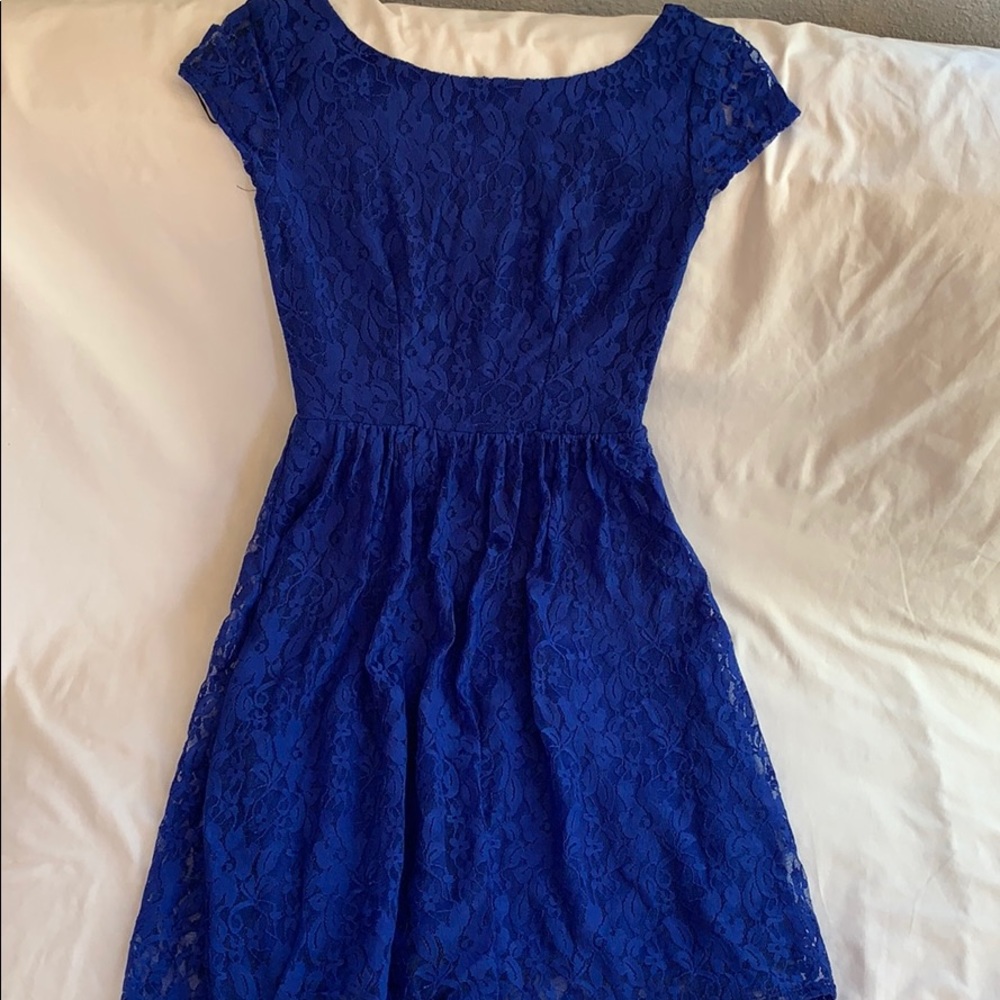 Blue Skater lace dress in Size 1/2